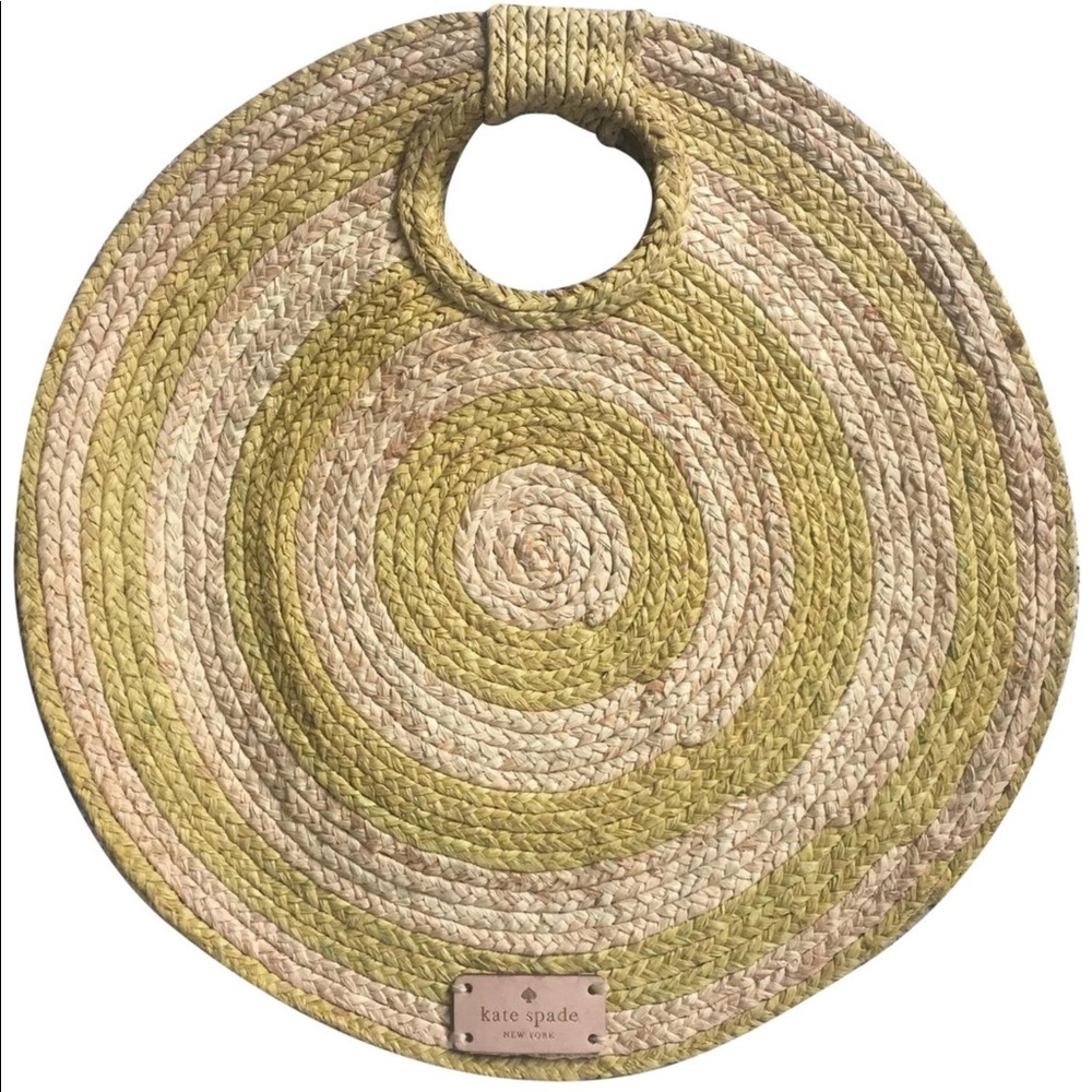 Kate spade circular straw handbag
